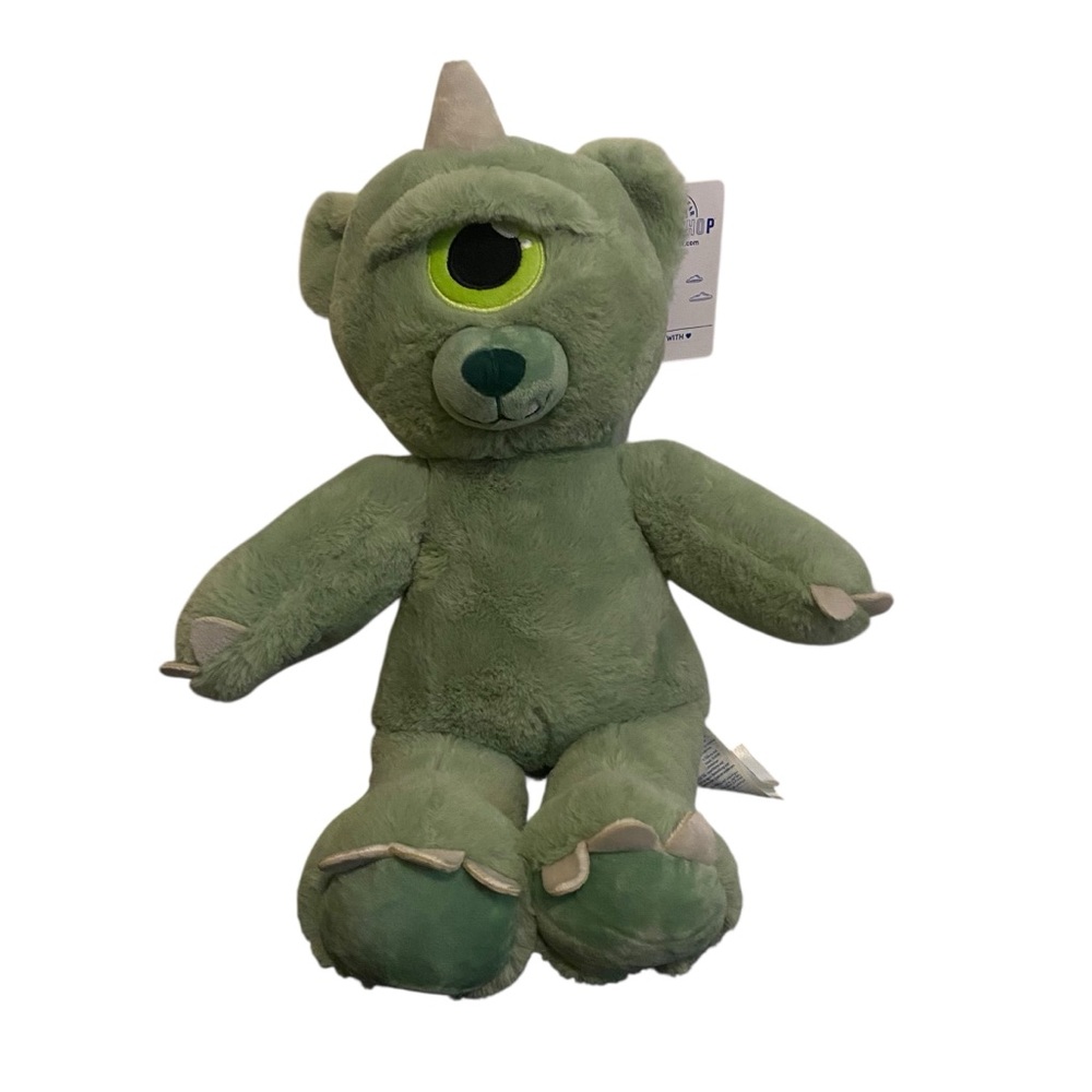 Build-A-Bear BEARCLOPS Plush, 18" Cyclops One-Eyed Monster Green, New With Tags